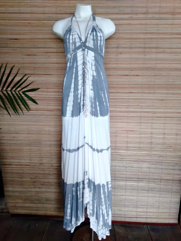 BOHEMIAN LONG DRESS in 9 colors of Tie Dye, Open Back - Lemongrass Bali Boutique