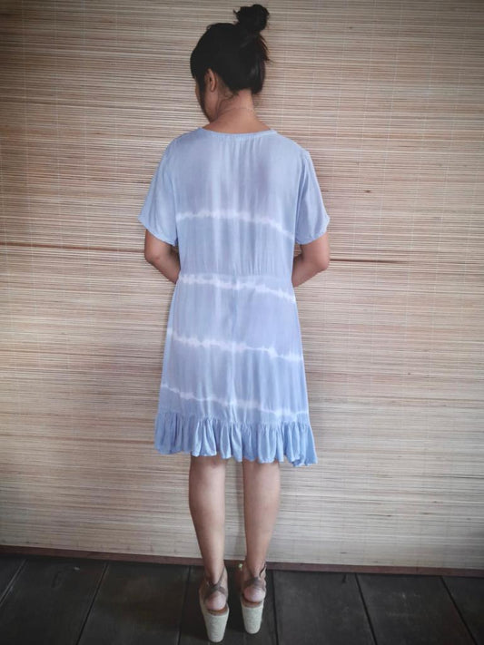 DRESS PIA Tie Dye Grey - Lemongrass Bali Boutique