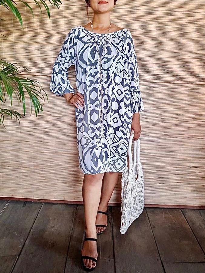 DRESS SOLUNA in 3 Prints - Lemongrass Bali Boutique