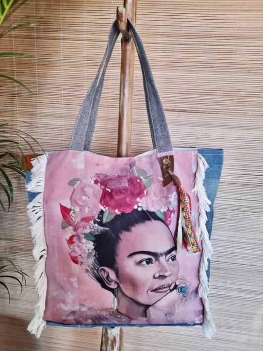 JEANS BAG FRIDA Pink - Lemongrass Bali Boutique