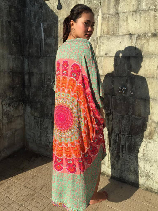 LONG KAFTAN KINOA in 7 Colors - Lemongrass Bali Boutique