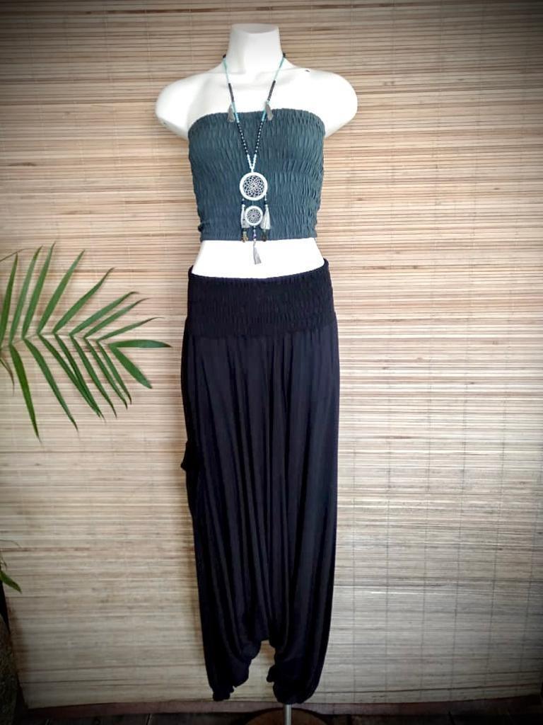 PANT HAREM Black, Grey, White and Off Cream - Lemongrass Bali Boutique