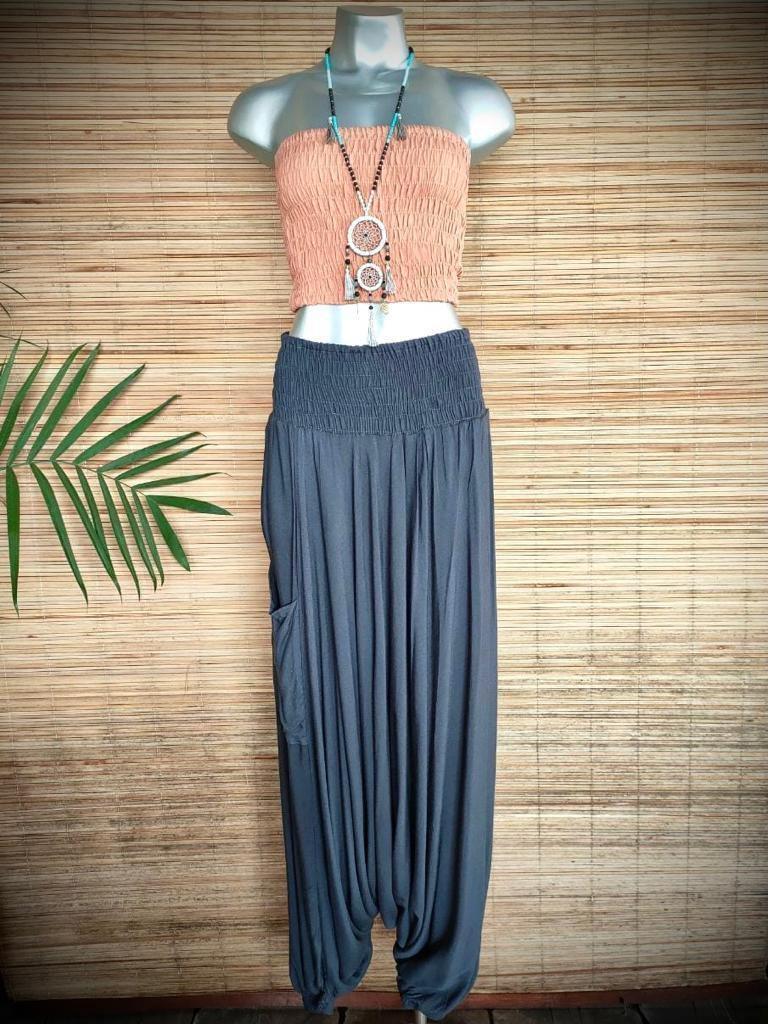 PANT HAREM Black, Grey, White and Off Cream - Lemongrass Bali Boutique
