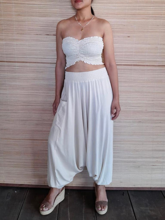 PANT HAREM New Off Cream - Lemongrass Bali Boutique