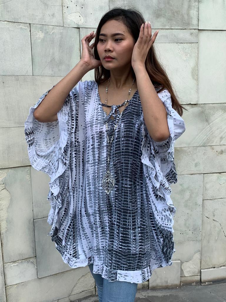 TOP/ DRESS GWENDOLYN in 3 Colors of Prints - Lemongrass Bali Boutique