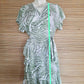 SHORT DRESS KIMONO WRAP in New Palm Green