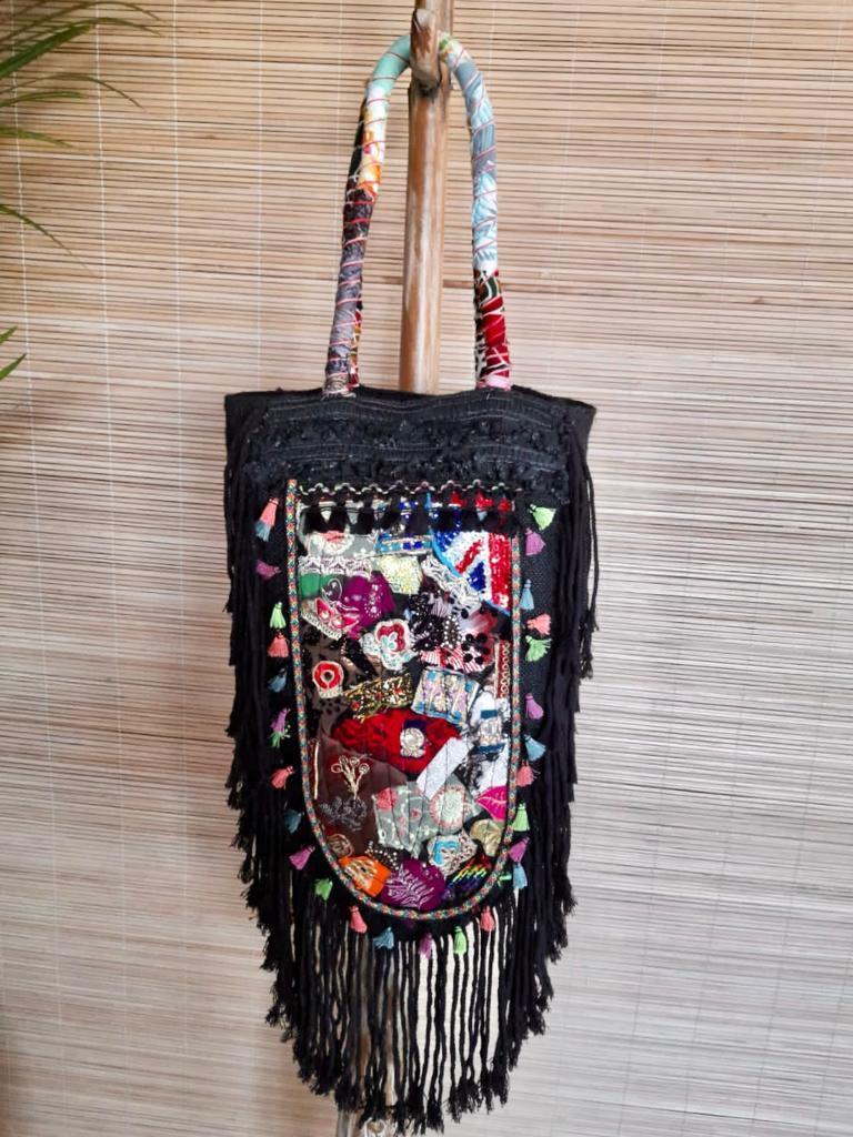 BLACK OVAL BAG - Lemongrass Bali Boutique