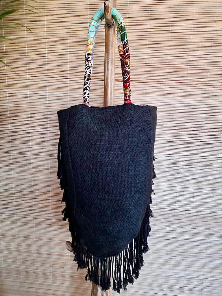 BLACK OVAL BAG - Lemongrass Bali Boutique