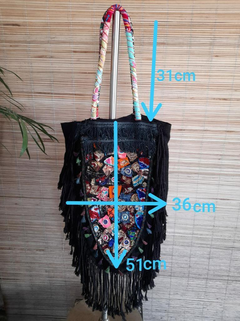 BLACK OVAL BAG - Lemongrass Bali Boutique