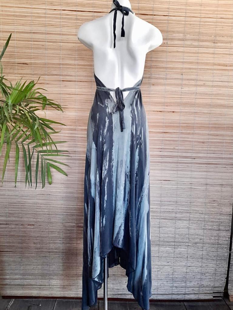 BOHEMIAN LONG DRESS in 9 colors of Tie Dye, Open Back - Lemongrass Bali Boutique