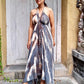 BOHEMIAN LONG DRESS in 9 colors of Tie Dye, Open Back - Lemongrass Bali Boutique