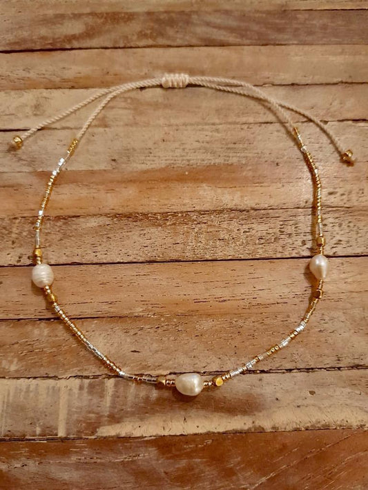 BOHO ANKLET Water Pearl 2 Options - Lemongrass Bali Boutique