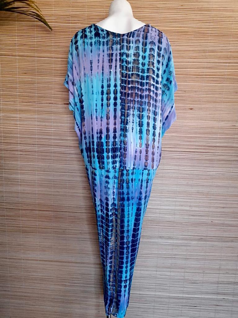 DRESS OASIS in New Tie Dye Blue/ Purple - Lemongrass Bali Boutique