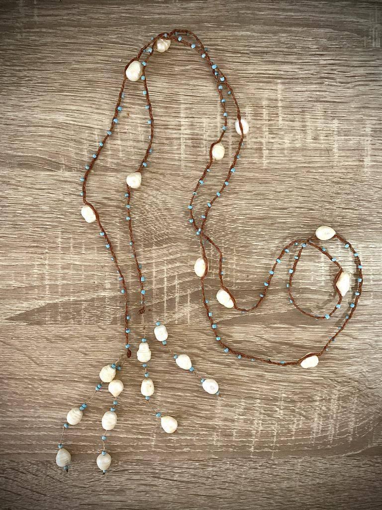 FRESH WATER PEARL NECKLACE Long length - Lemongrass Bali Boutique