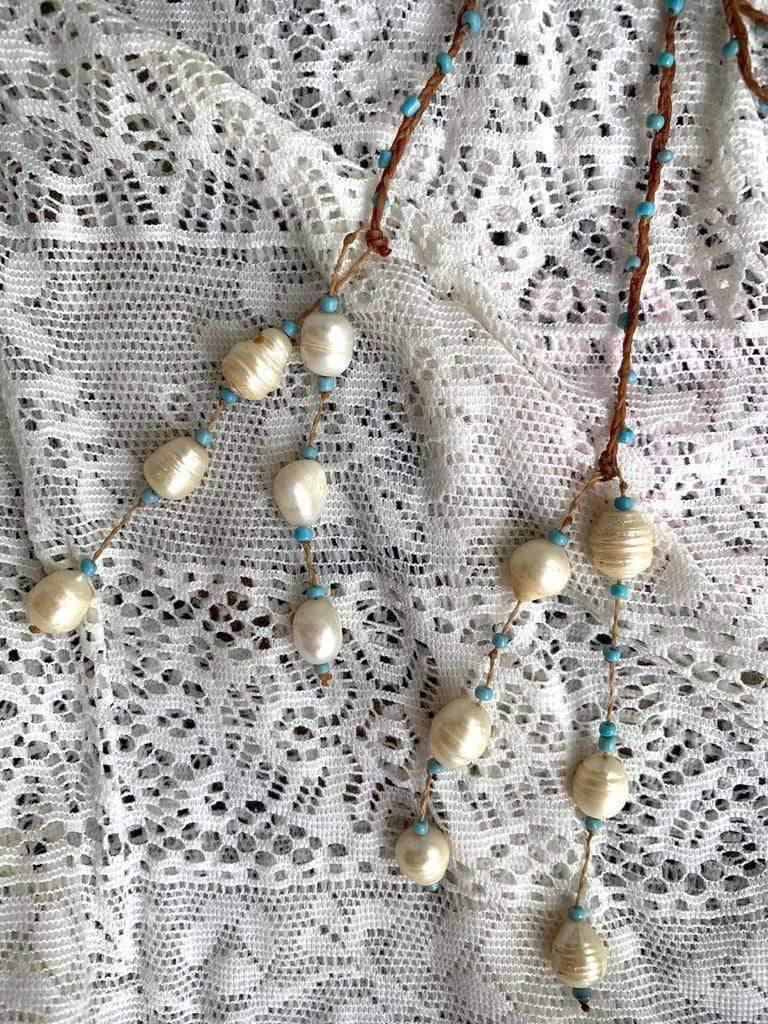 FRESH WATER PEARL NECKLACE Long length - Lemongrass Bali Boutique