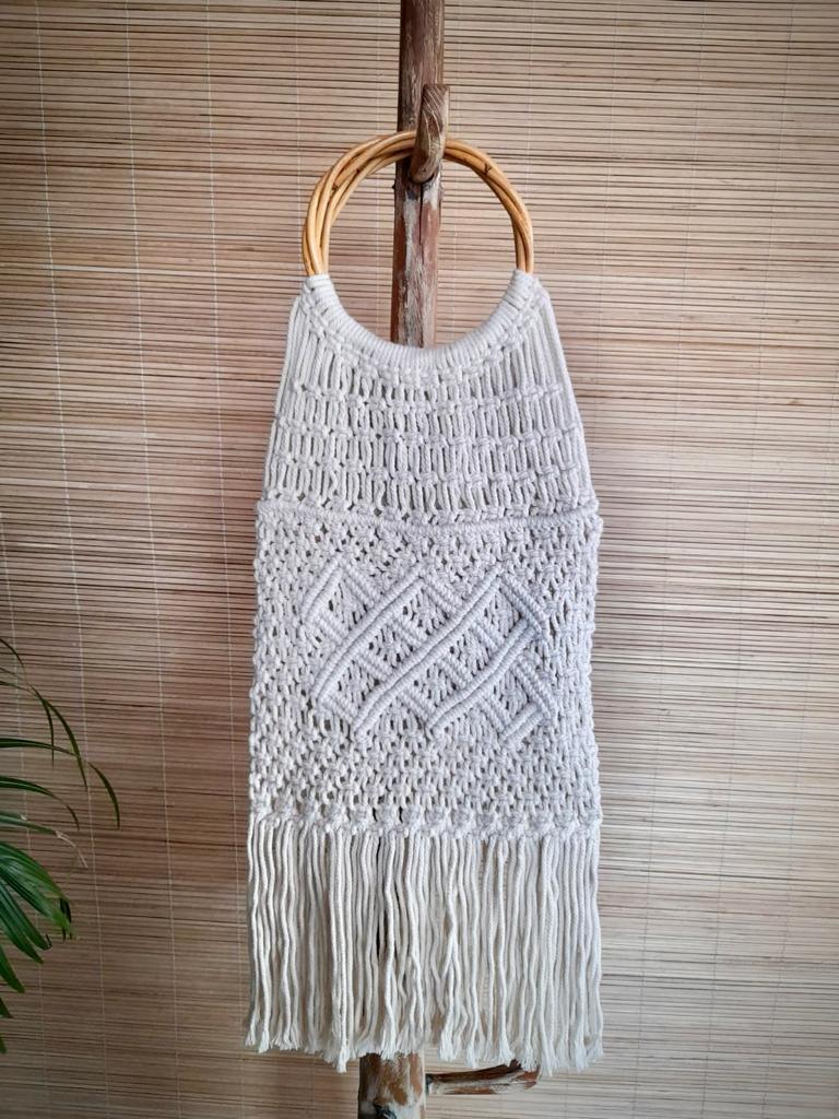 HANDMADE MACRAME/ BAMBOO BAG - Lemongrass Bali Boutique