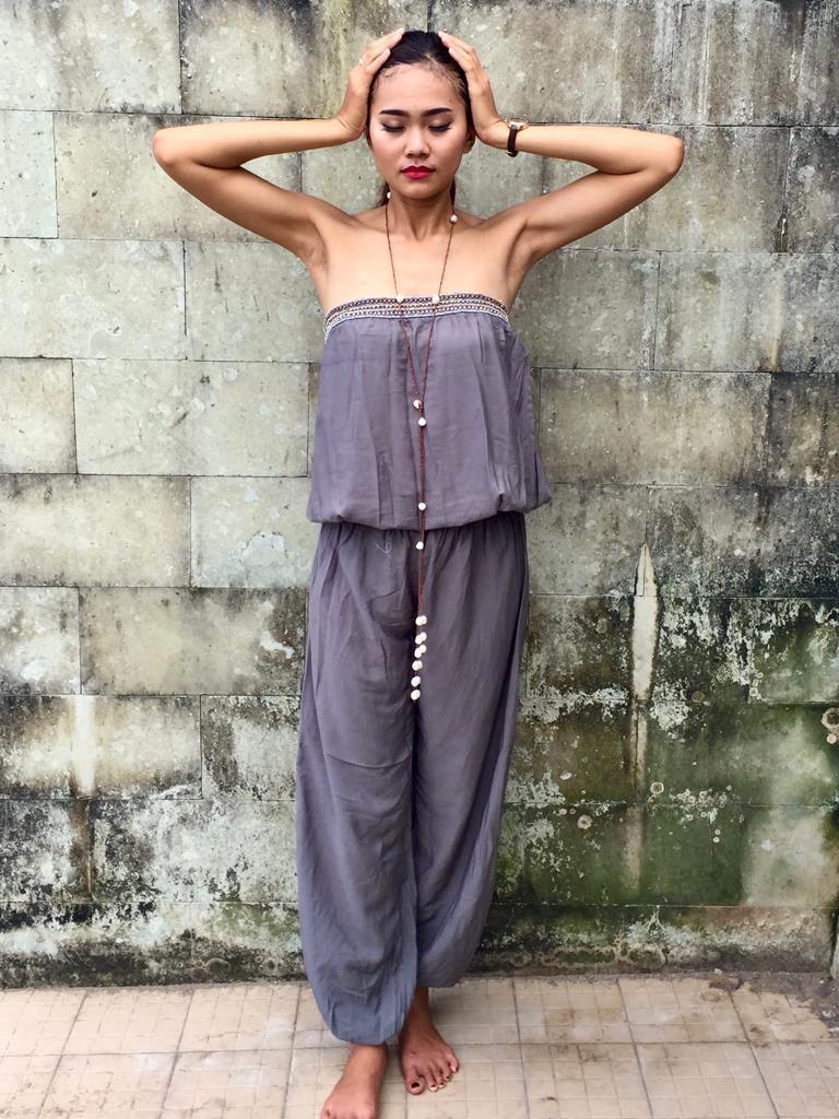 JUMPER ABC Grey, Black and Khaki - Lemongrass Bali Boutique