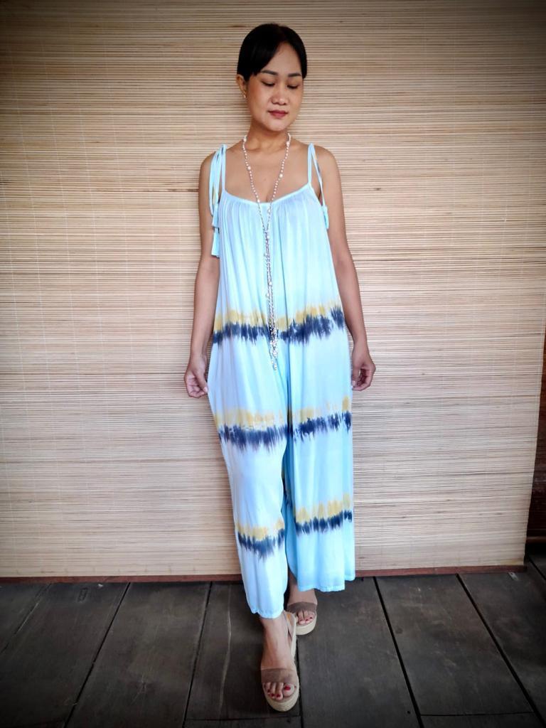 JUMPER TESS New Tie Dye Soft Blue/ Beige/ Denim - Lemongrass Bali Boutique