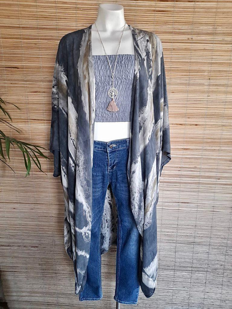 KAFTAN TIE DYE Medium Length, 5 Tie Dye - Lemongrass Bali Boutique