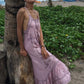 LONG DRESS MAELYS Blush, Black, Mint and Blue - Lemongrass Bali Boutique