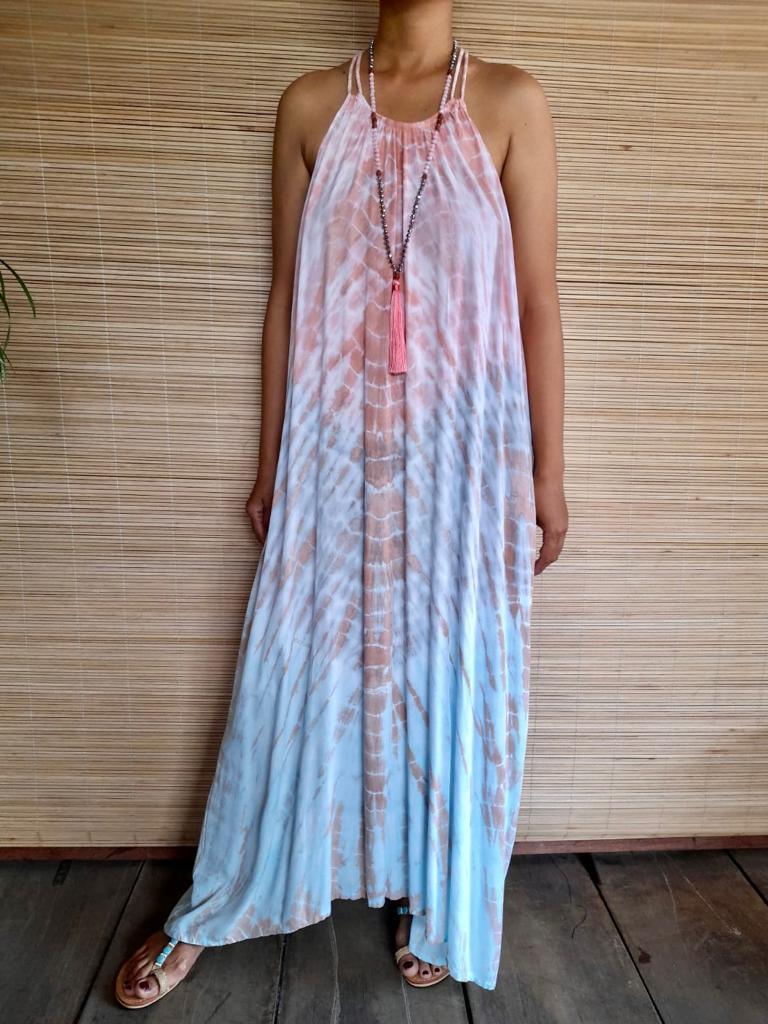 LONG DRESS ROSE in 4 Colors - Lemongrass Bali Boutique