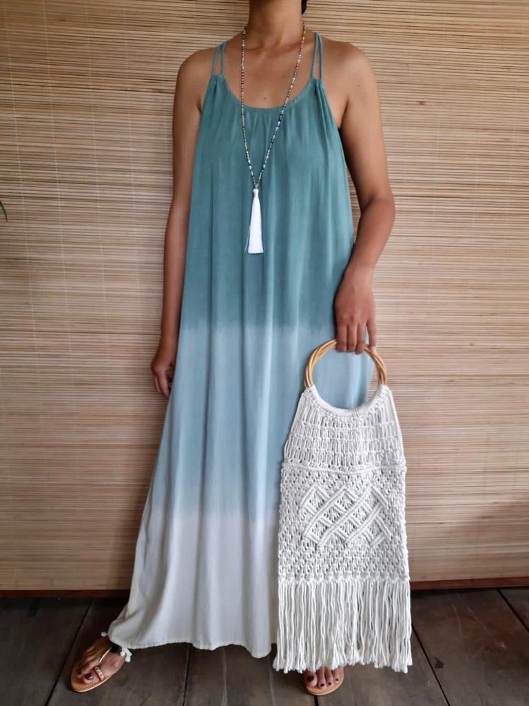 LONG DRESS ROSE in 4 Colors - Lemongrass Bali Boutique