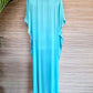 LONG DRESS TUNIS Raspberry, Turquoise and Coral - Lemongrass Bali Boutique