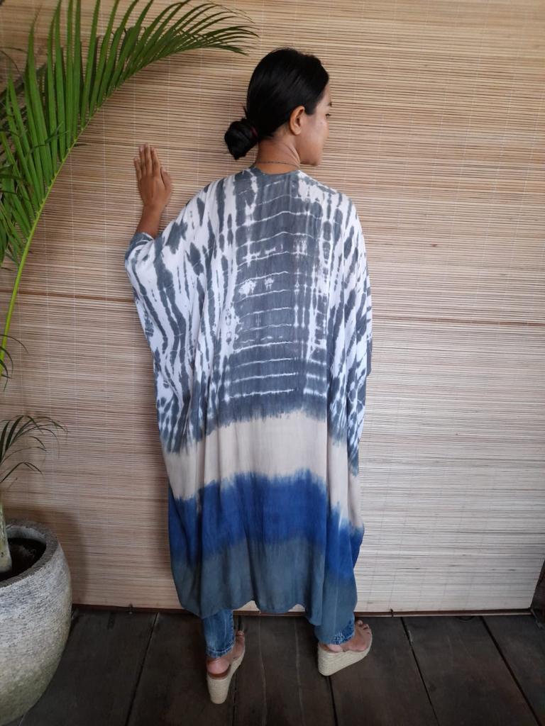 LONG KAFTAN TIE DYE in 9 Colors - Lemongrass Bali Boutique