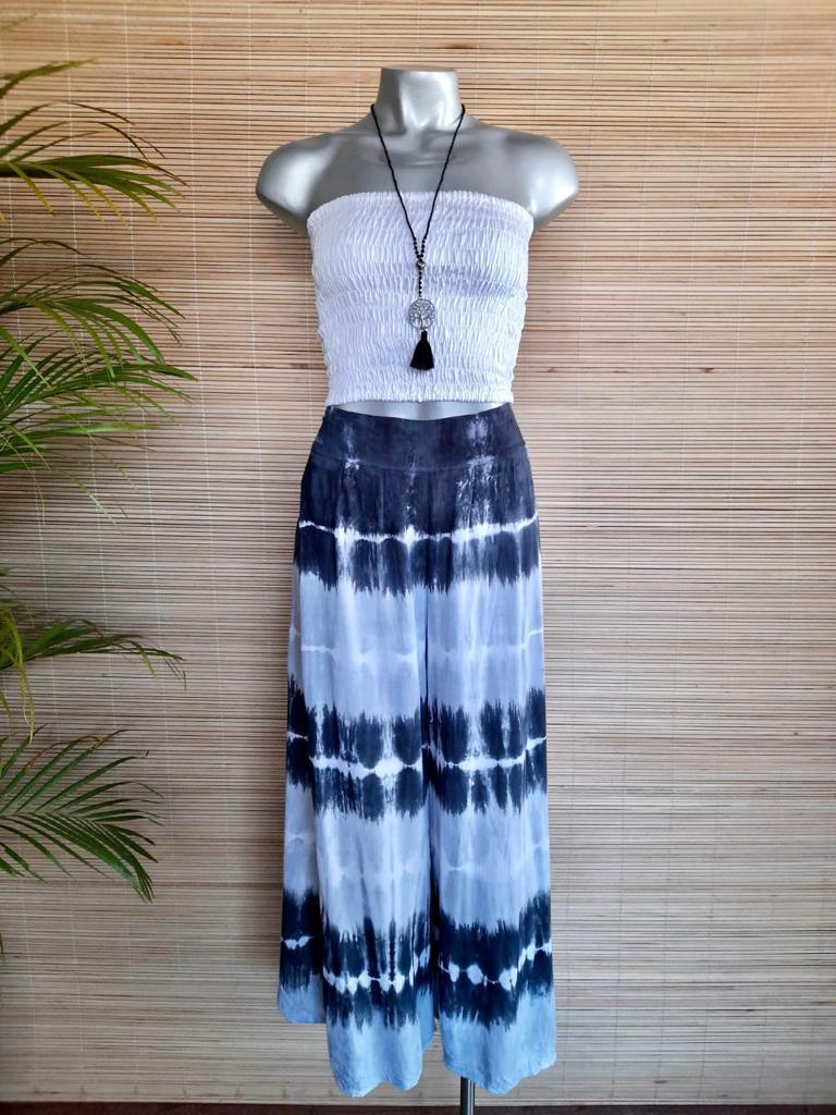 LONG PANT MEGGY New Tie Dye Navy/ Grey/ White - Lemongrass Bali Boutique