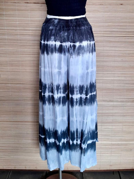 LONG PANT MEGGY New Tie Dye Navy/ Grey/ White - Lemongrass Bali Boutique