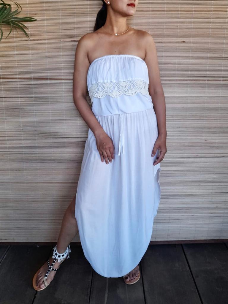 LONG SKIRT KENZA in NEW White - Lemongrass Bali Boutique