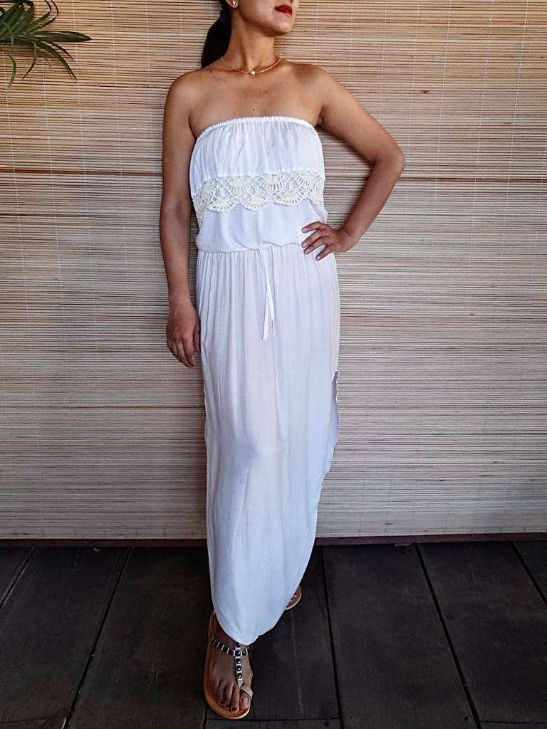 LONG SKIRT KENZA in NEW White - Lemongrass Bali Boutique