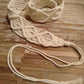 MACRAME BELT Natural Cream Color - Lemongrass Bali Boutique