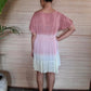 MILK AND ROSE SHORT DRESS Tie Dye Rose/ Milk - Lemongrass Bali Boutique