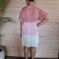 MILK AND ROSE SHORT DRESS Tie Dye Rose/ Milk - Lemongrass Bali Boutique