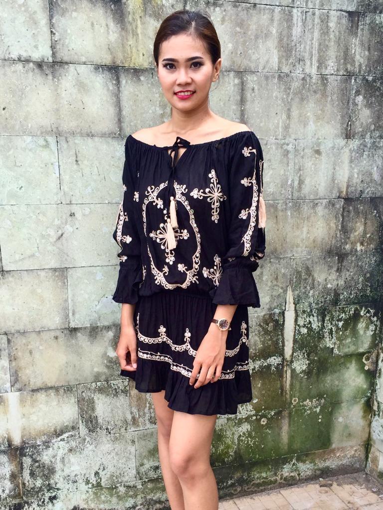 MINI DRESS/ TOP MAELYS in 5 Colors - Lemongrass Bali Boutique