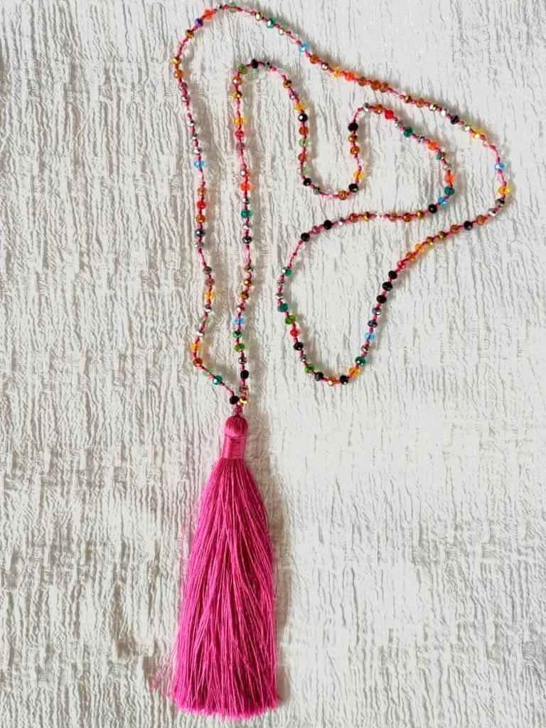 NECKLACE CRYSTAL BEADS in Multiple Colors - Lemongrass Bali Boutique