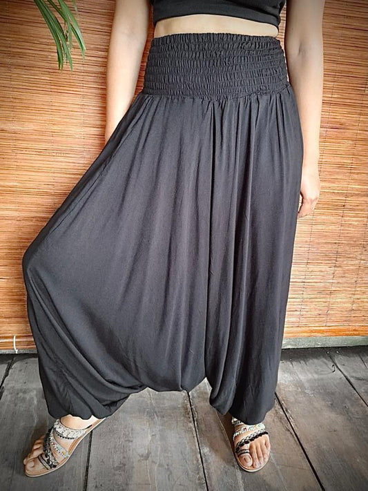 PANT HAREM Black, Grey, White and Off Cream - Lemongrass Bali Boutique