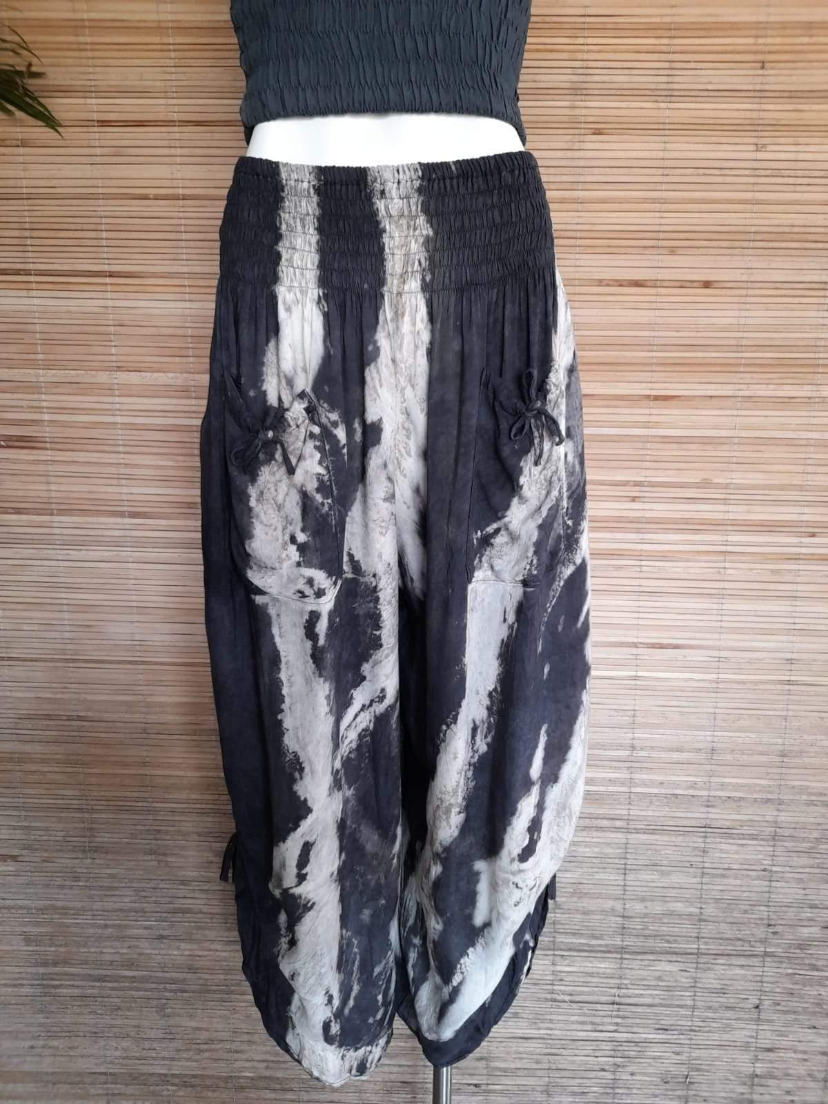 PANT KRISHNA New Tie Dye Black/ Sand - Lemongrass Bali Boutique