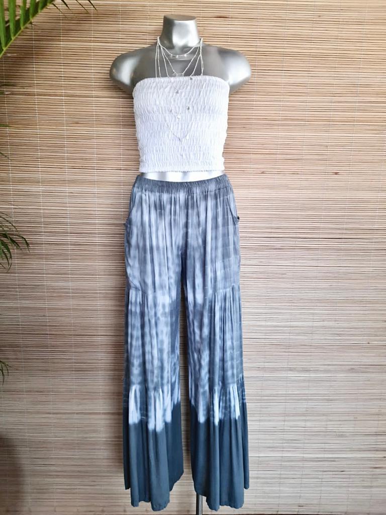 PANT SAMBA Tie Dye Black/ White, Grey/ White and Navy - Lemongrass Bali Boutique