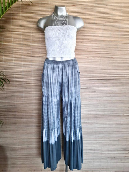 PANT SAMBA Tie Dye Grey/ White - Lemongrass Bali Boutique