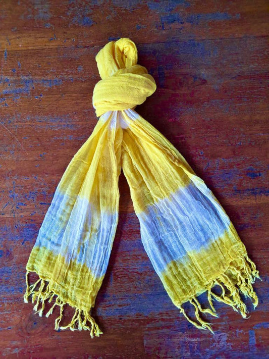 SCARF TIE DYE New Tie Dye Yellow - Lemongrass Bali Boutique