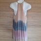 SHORT DRESS ROSE New Tie Dye Beige/ Grey/ Pink - Lemongrass Bali Boutique