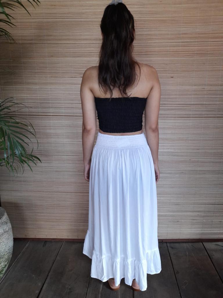 SKIRT KAREN Asymmetric in White, Black and tie Dye - Lemongrass Bali Boutique