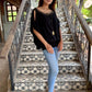 TOP A3 RACE in Black, Charcoal and Navy - Lemongrass Bali Boutique