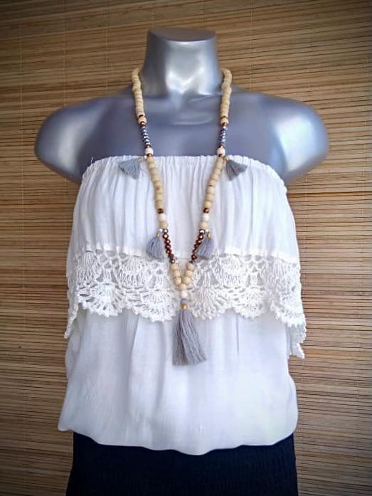 TOP BLISS/ CROCHET in 2 Colors - Lemongrass Bali Boutique