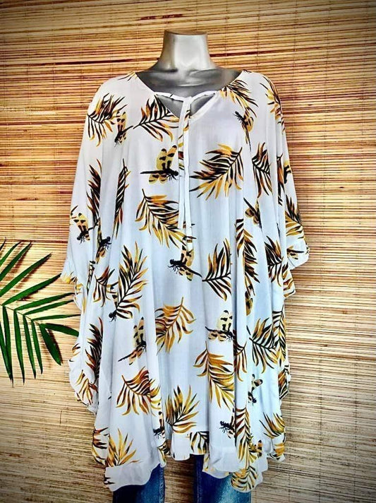 TOP/ DRESS GWENDOLYN in 3 Colors of Prints - Lemongrass Bali Boutique