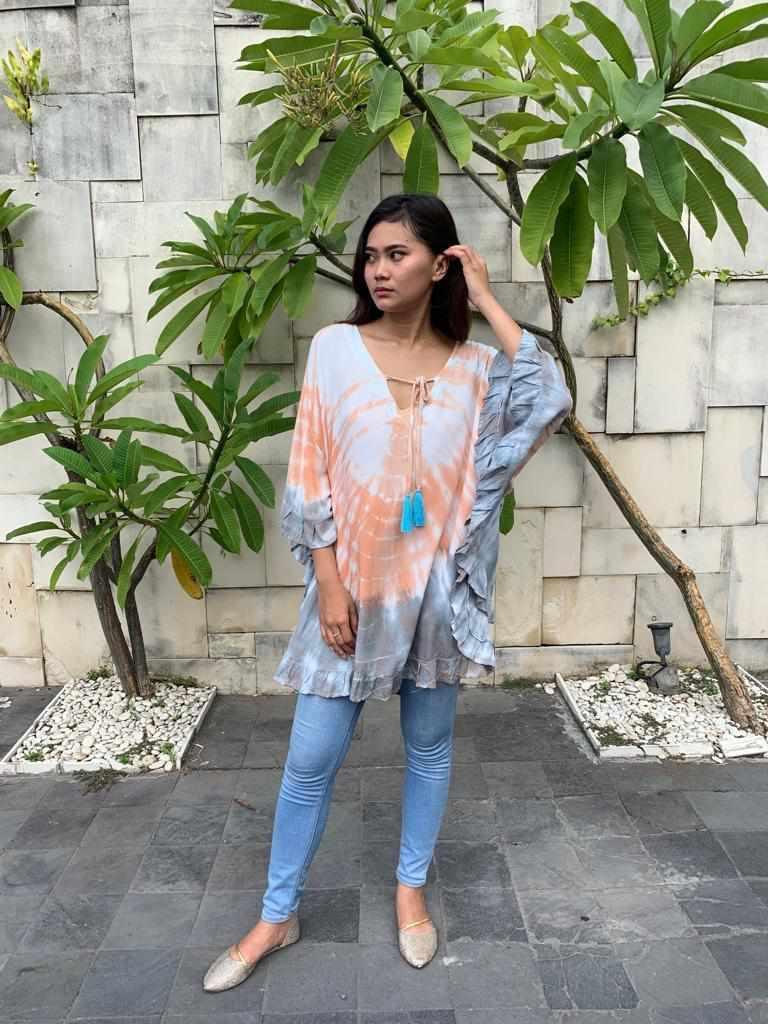 TOP/ DRESS GWENDOLYN in 4 Tie Dye Colors - Lemongrass Bali Boutique