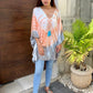 TOP/ DRESS GWENDOLYN New Tie Dye Blue Tassel - Lemongrass Bali Boutique