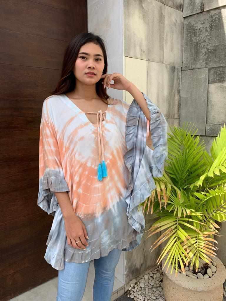 TOP/ DRESS GWENDOLYN New Tie Dye Blush/ Nude - Lemongrass Bali Boutique